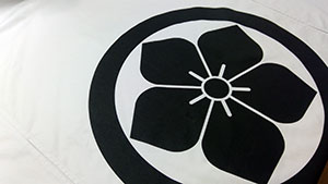 家紋　暖簾　仕上がり画像